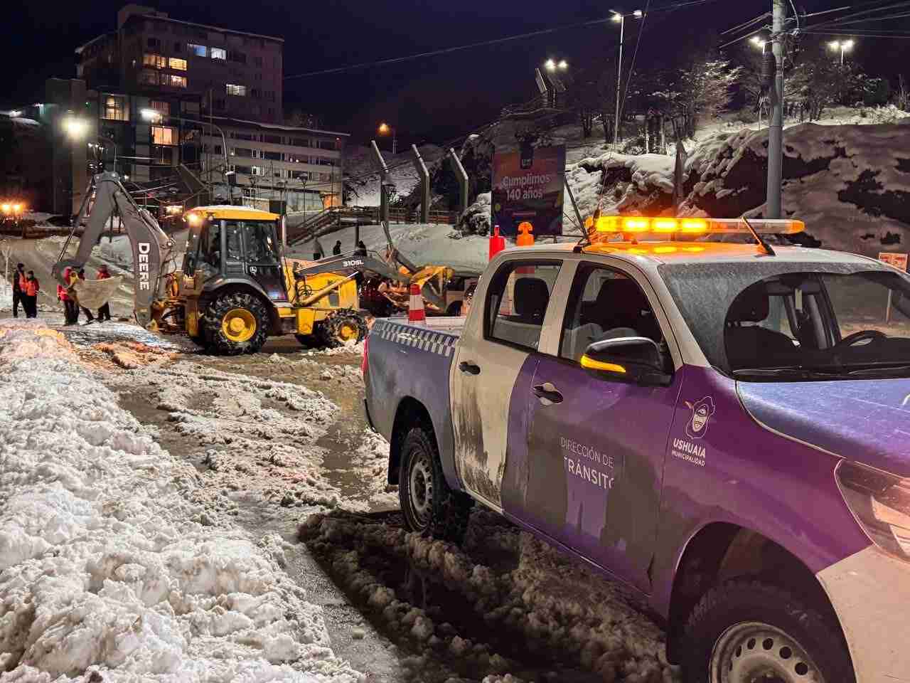 La Municipalidad de Ushuaia avanzó con el operativo invierno durante el fin de semana