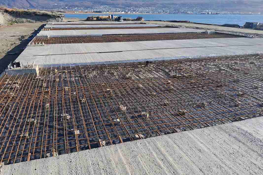 Finalizó la construcción de la platea de la futura Base Naval Integrada en Ushuaia