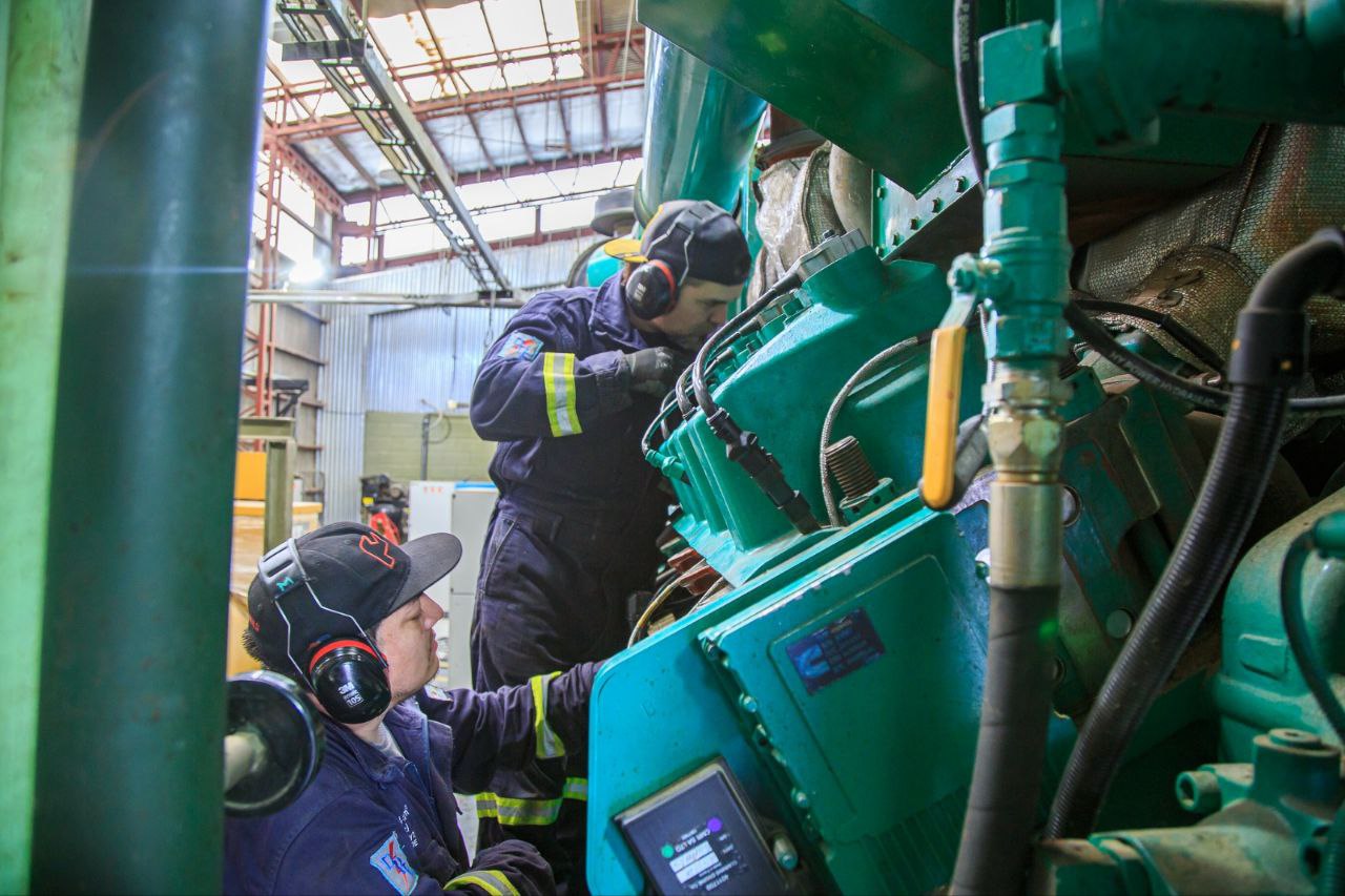 Concluyó con éxito la primera etapa de trabajos del sistema de generación eléctrica en la Usina de Tolhuin