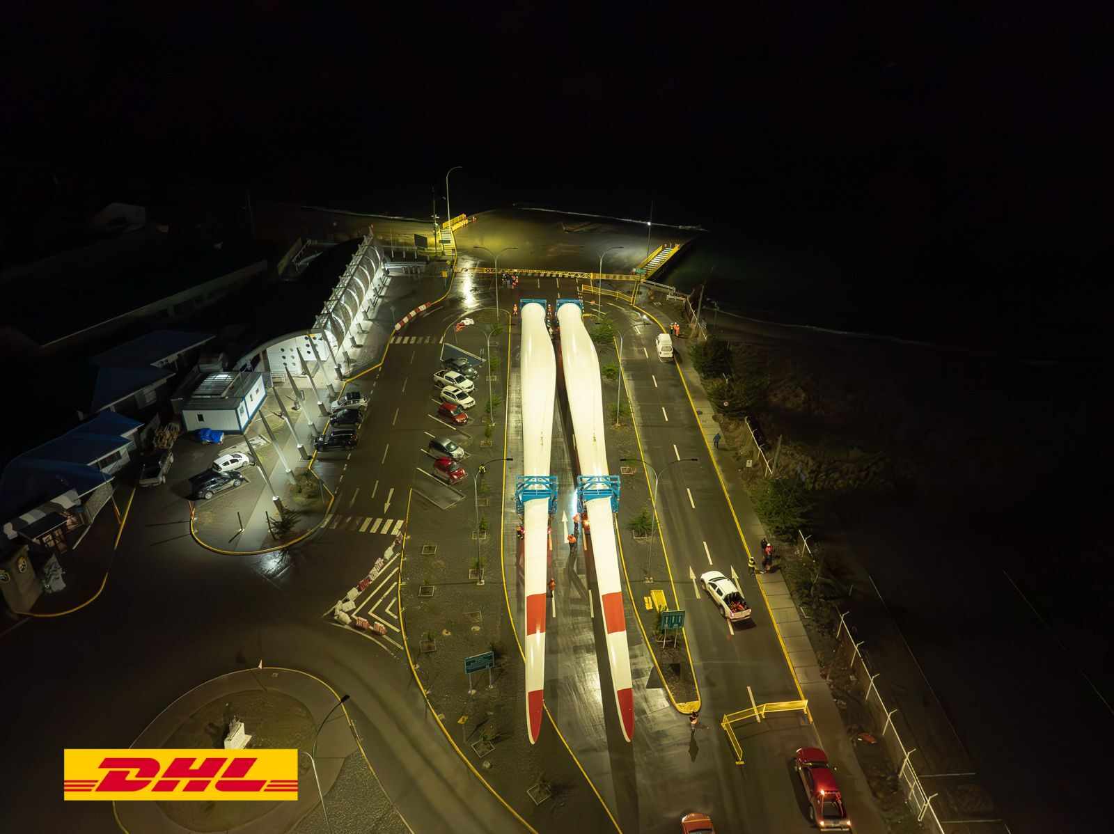 DHL Global Forwarding completó el traslado de 2 aerogeneradores para el parque eólico de TotalEnergies en Tierra del Fuego