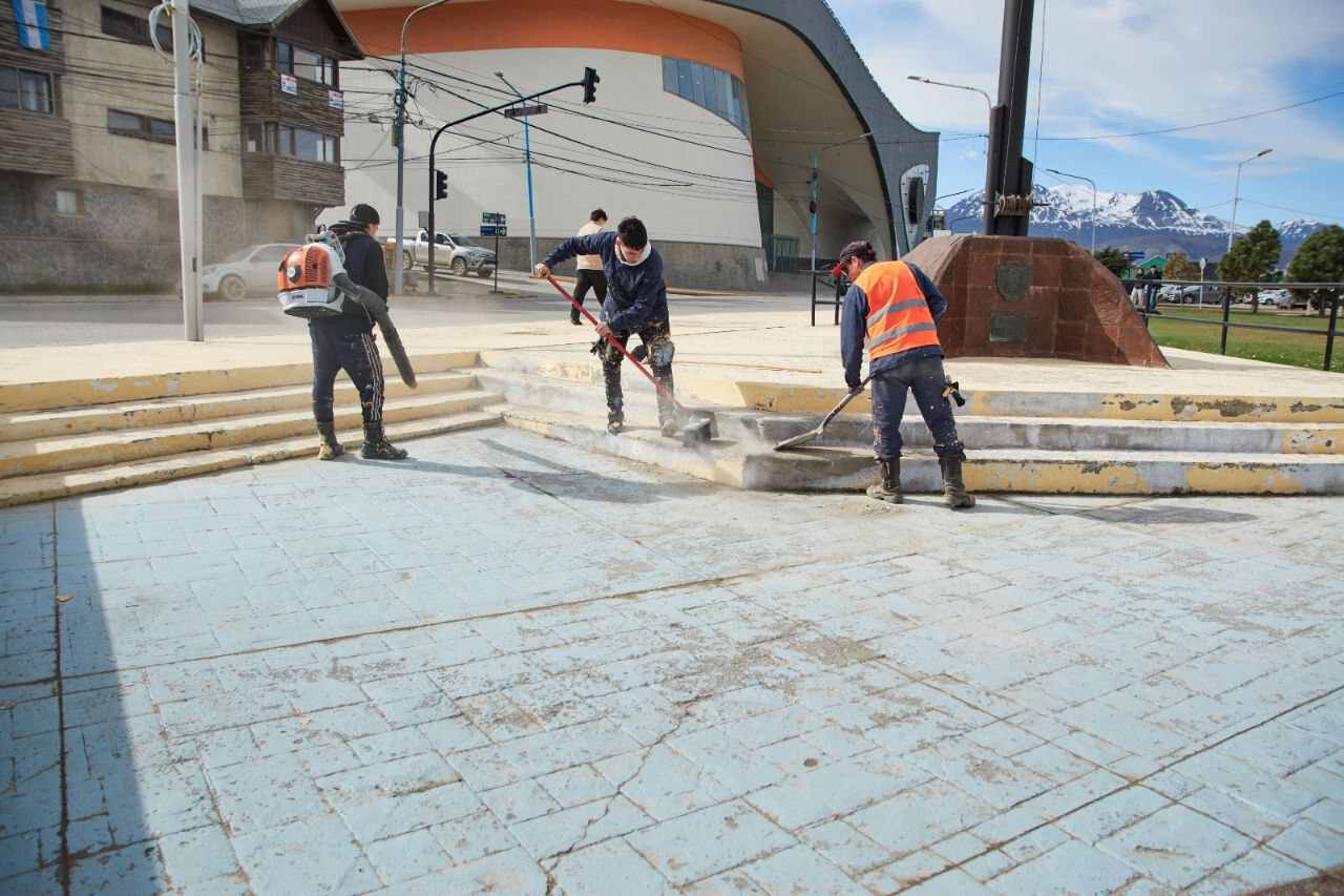 El Municipio de Ushuaia avanza con la puesta en valor del casco céntrico