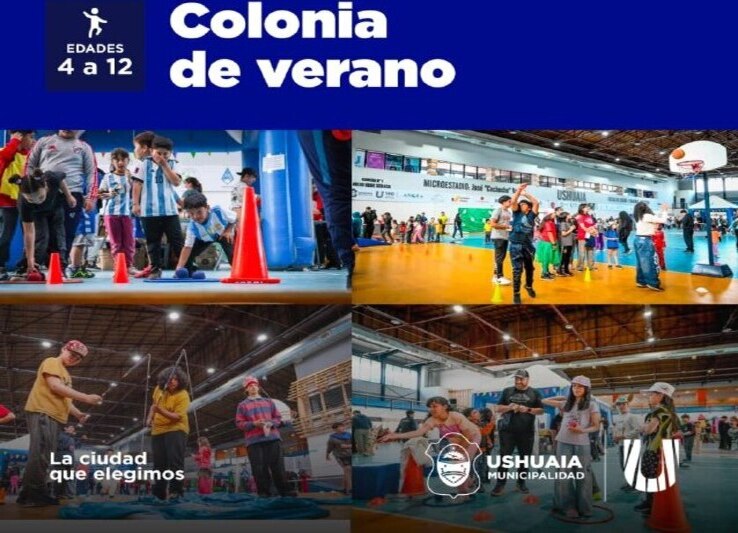 El 9 y 10 de diciembre se realizarán las inscripciones para Colonia de Verano del Municipio de Ushuaia