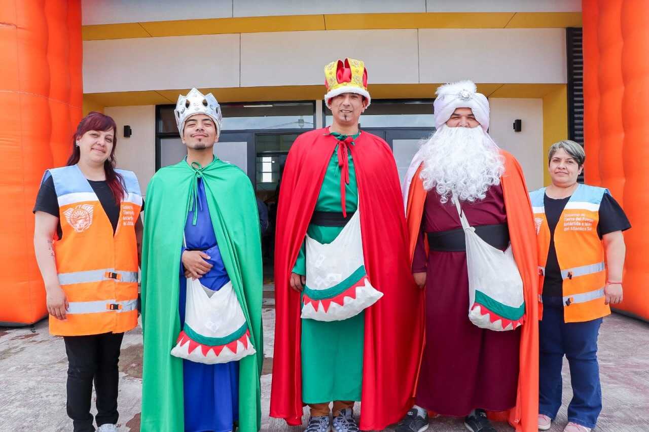 Los Reyes Magos recorren Tierra del Fuego