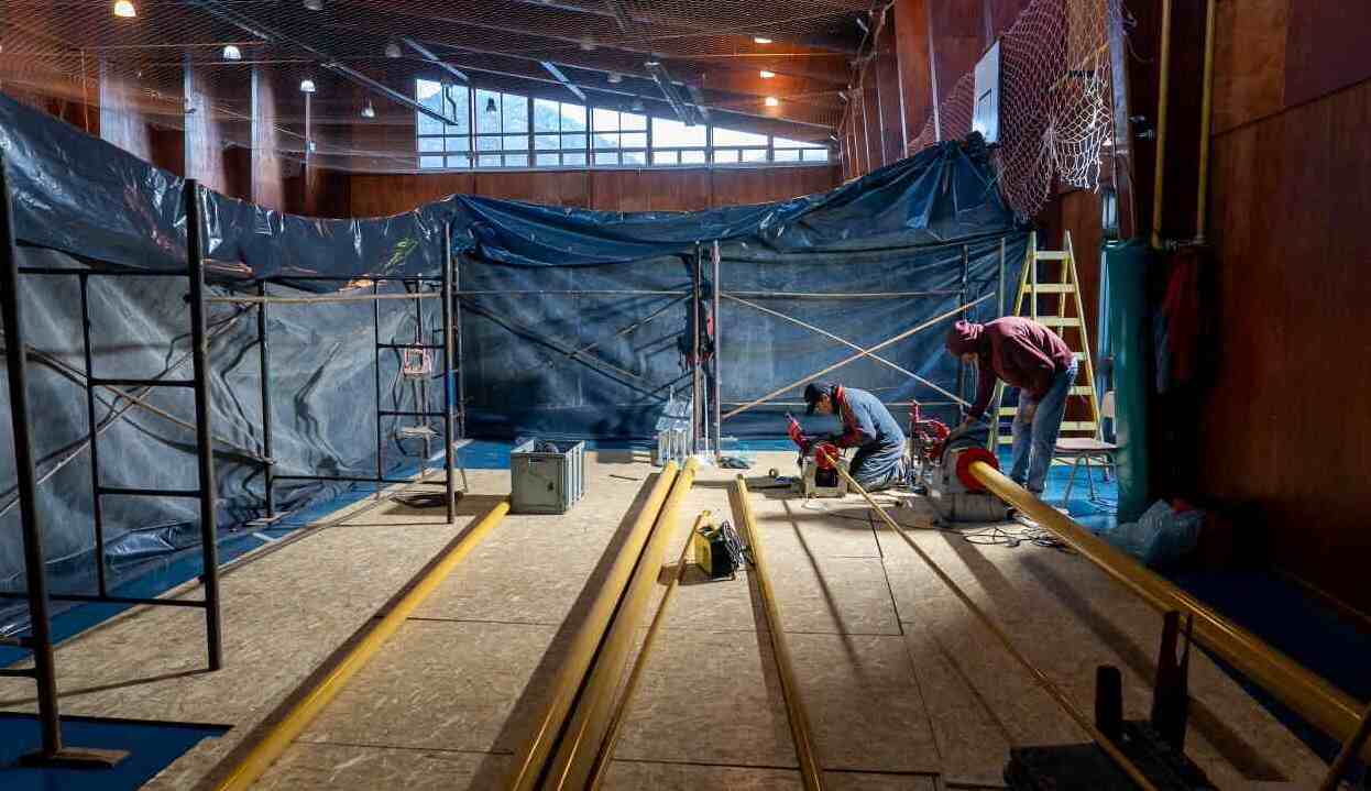 Con fondos propios el Gobierno avanza con la renovación total de la red de gas del Colegio Provincial Ernesto Sábato