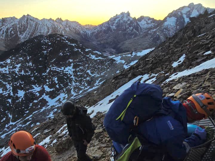 La asistencia sanitaria en terreno fue clave en el rescate de una mujer accidentada en el Cerro Bonete