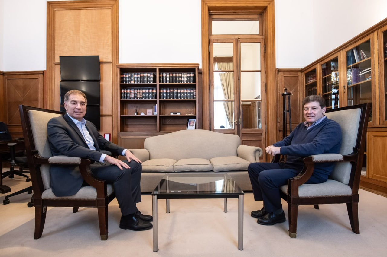 El Gobernador Melella mantuvo una reunión con Diego Santilli