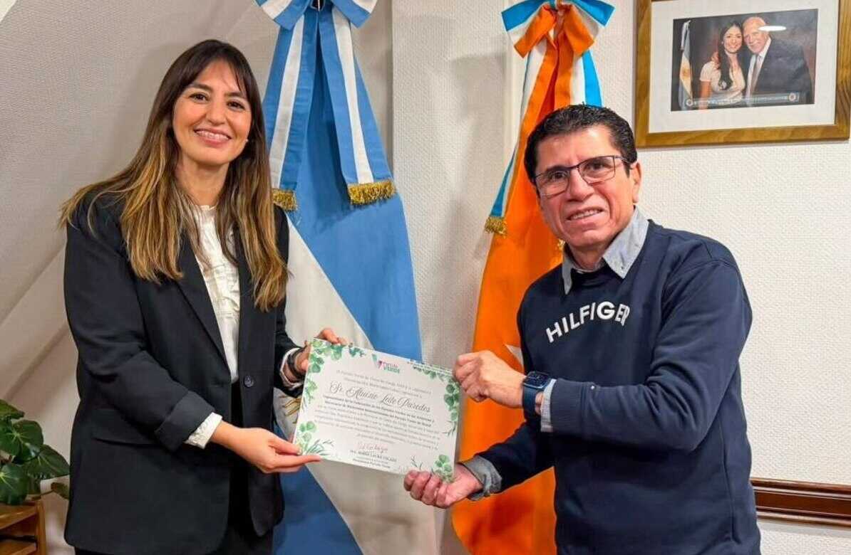 Colazo recibió al Copresidente de la Federación de Partidos Verdes de las Américas