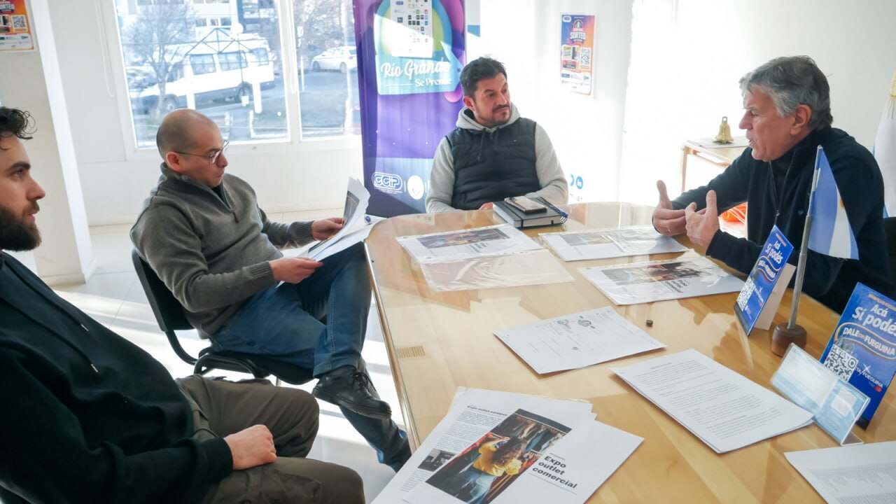 Gobierno y la Cámara de Comercio de Río Grande avanzan en una propuesta conjunta para fortalecer el comercio local