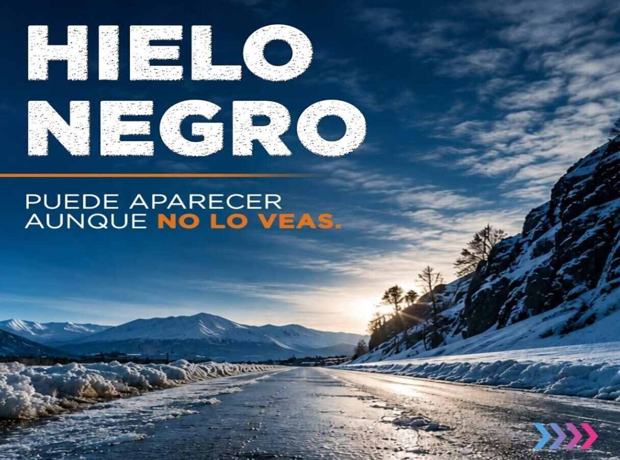 Defensa Civil Municipal advierte sobre los riesgos del hielo negro y brinda recomendaciones para una conducción segura