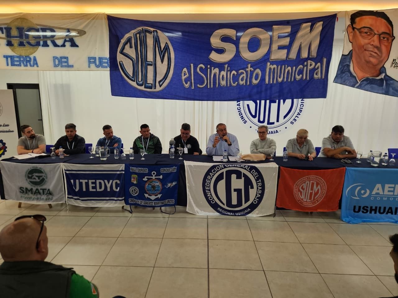 La CGT Ushuaia Renovó Su Conducción: Por Unanimidad el triunvirato son UTHGRA, Camioneros y SOEM
